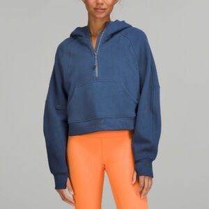 Lululemon cropped half zip Scuba Hoodie